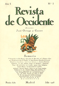 Image: Cover scan of the book "Revista de Occidente"